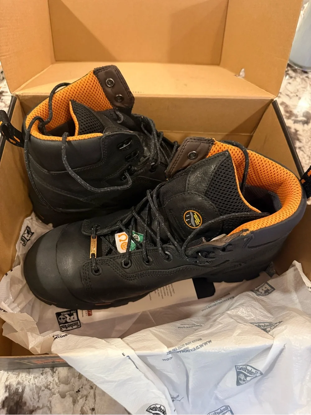 Timberland PRO Endurance PR 6” Steel Toe Work Boots Men’s Size 11 black